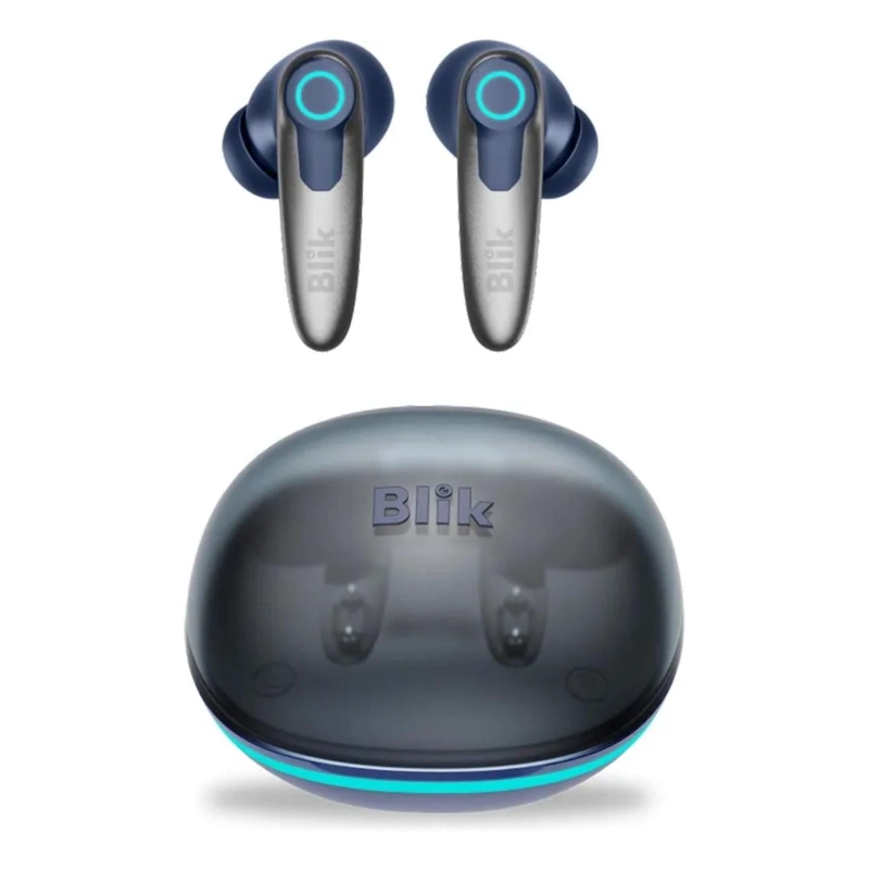 AUDIFONOS BLUETOOTH PORTATIL GAME-X BAJA LATENCIA BLIK 3 WATT AZUL - 1