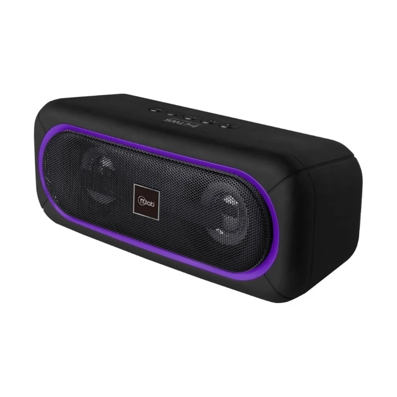 PARLANTE MINI BLUETOOTH PORTATIL MLAB 20 WATT NEGRO - 1