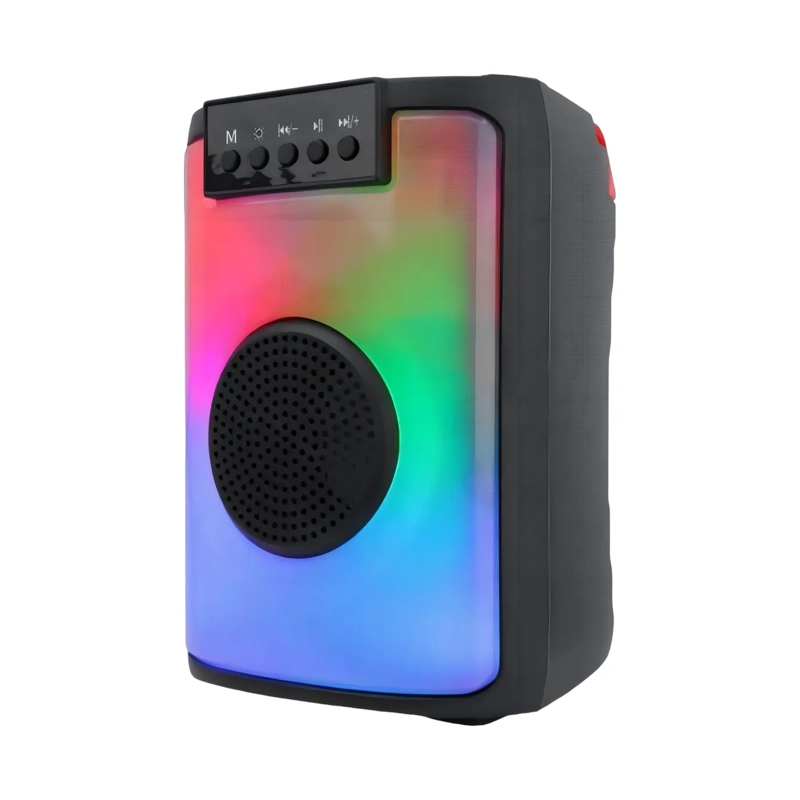 PARLANTE BLUETOOTH KARAOKE PORTATIL 10 WATT NEGRO - 2