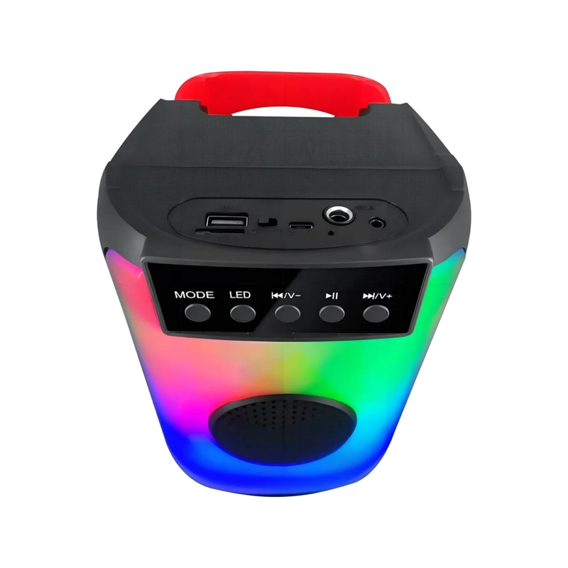 PARLANTE BLUETOOTH KARAOKE PORTATIL 10 WATT NEGRO - 3