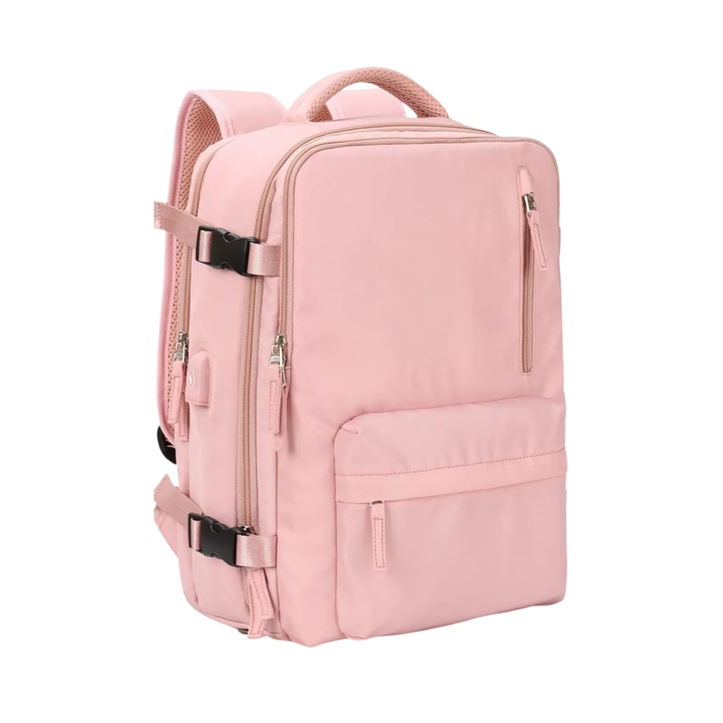 MOCHILA VIAJE SENDERISMO IMPERMEABLE 34 LT ROSA - 1