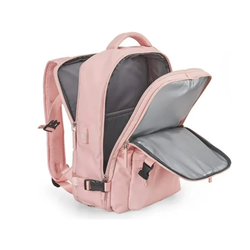 MOCHILA VIAJE SENDERISMO IMPERMEABLE 34 LT ROSA - 2