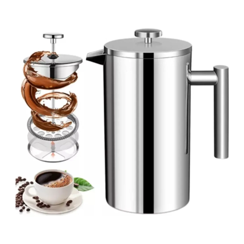 CAFETERA PRENSA FRANCESA ACERO INOXIDABLE 800 ML - 2
