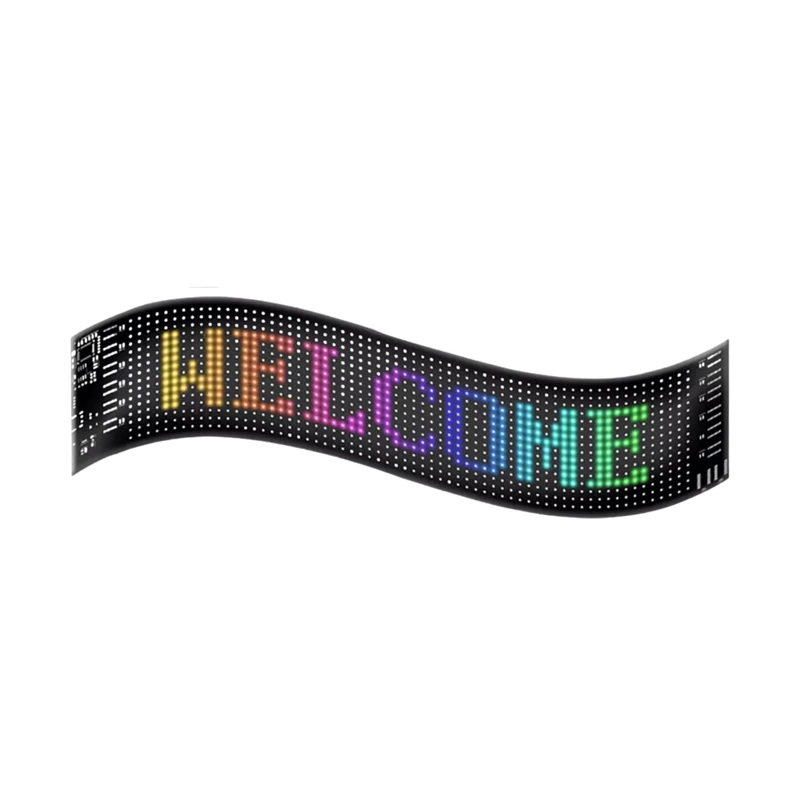 LETRERO LUZ LED MATRIX FLEXIBLE 59.5X12 CM 10 WATT NEGRO - 1