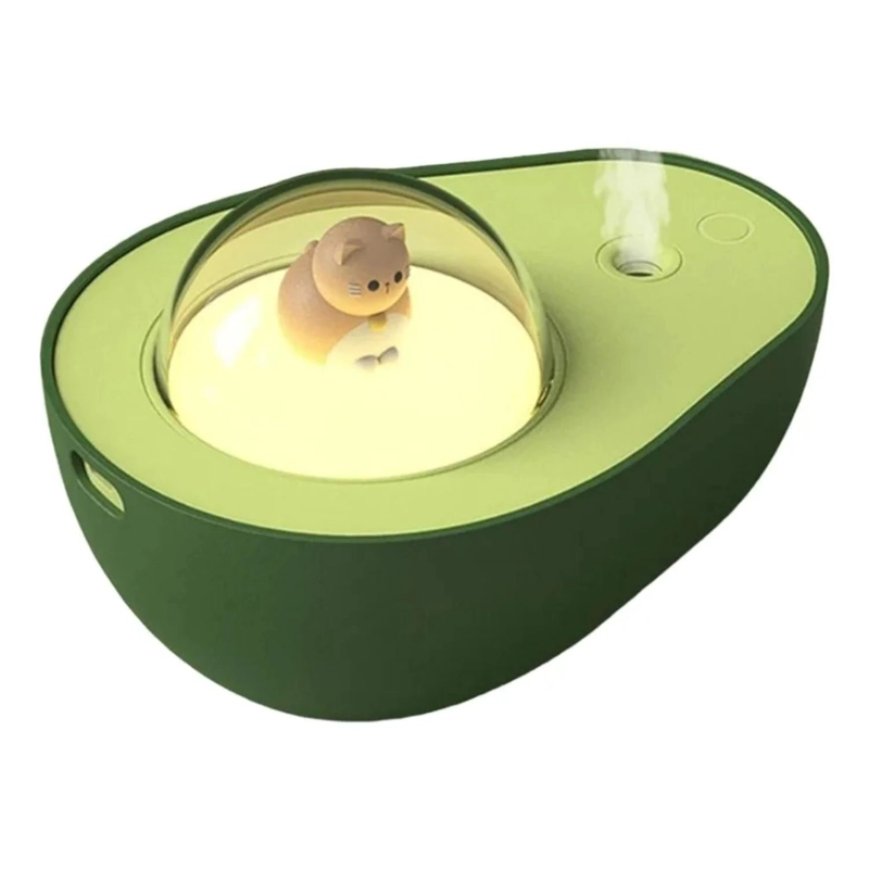 HUMIDIFICADOR AIRE LUZ LED NOCTURNA MULTICOLOR AGUACATE 210 ML - 1