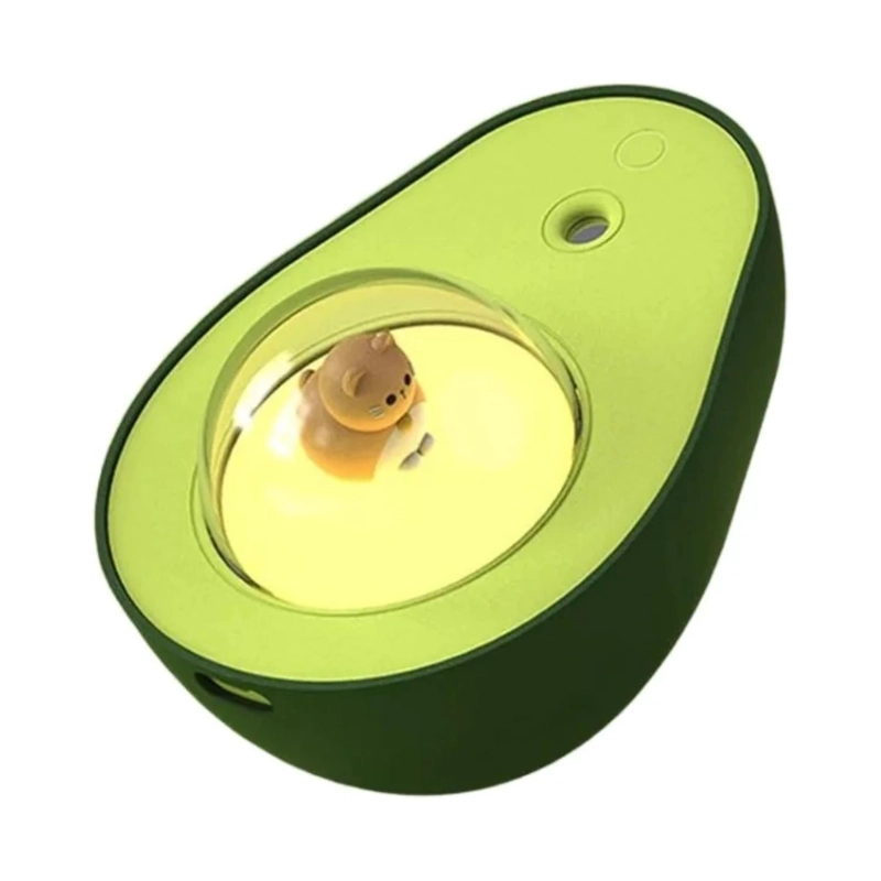 HUMIDIFICADOR AIRE LUZ LED NOCTURNA MULTICOLOR AGUACATE 210 ML - 2