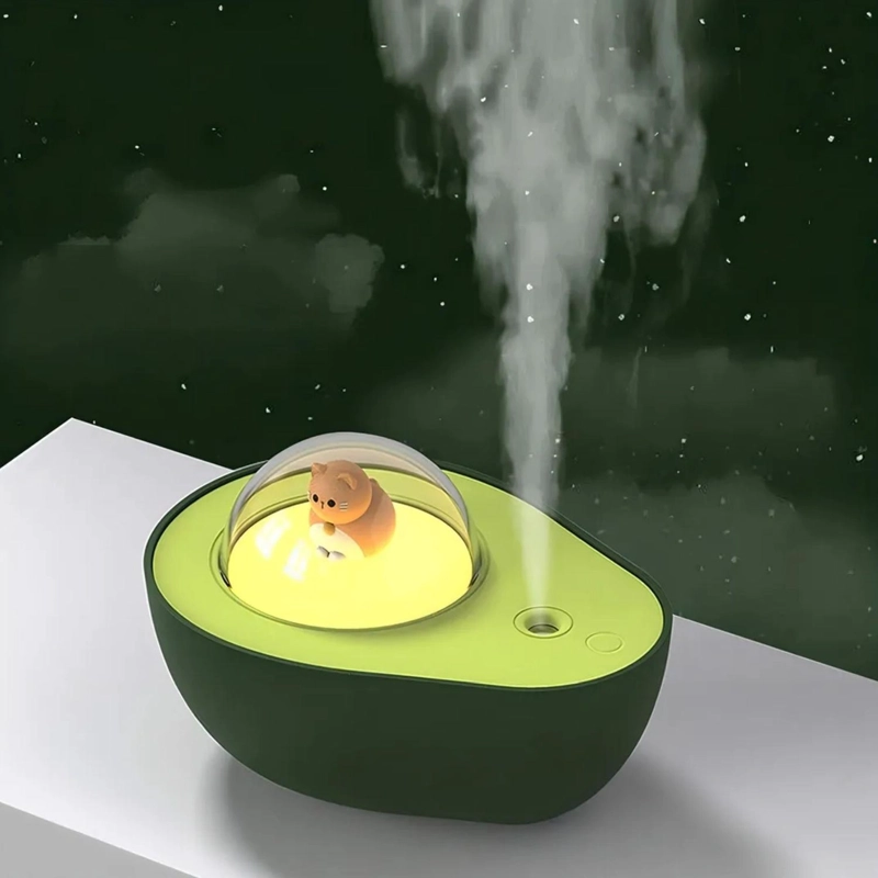 HUMIDIFICADOR AIRE LUZ LED NOCTURNA MULTICOLOR AGUACATE 210 ML - 3