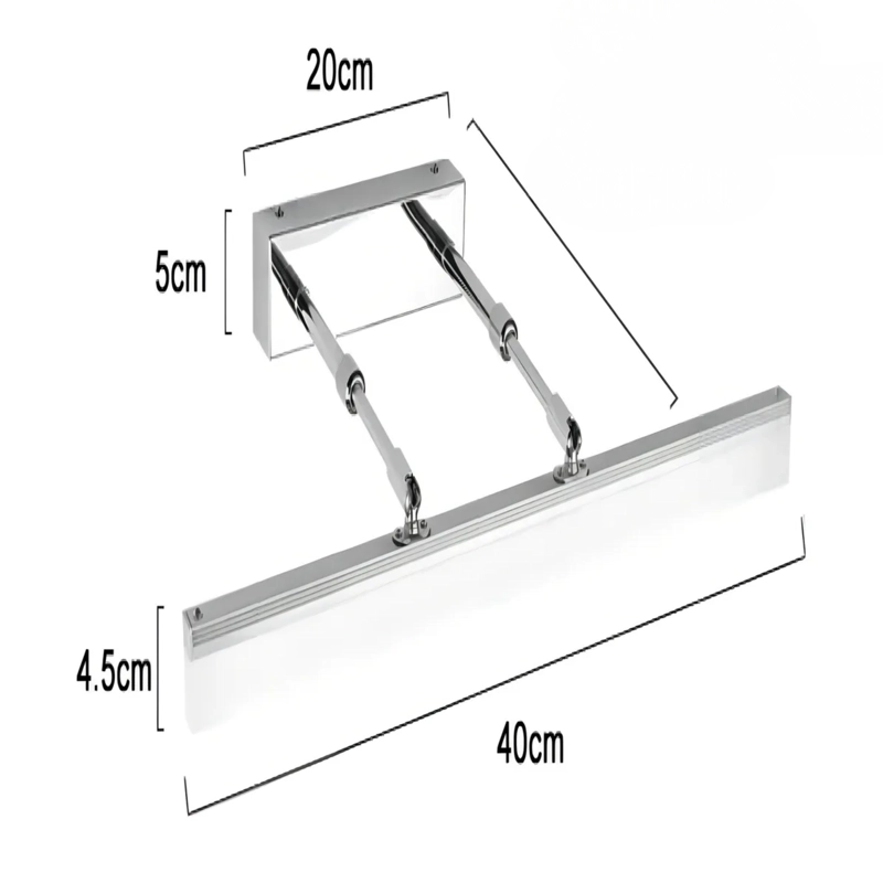 LAMPARA LUZ LED BAÑO MODERNO PARED 8 WATT - 3