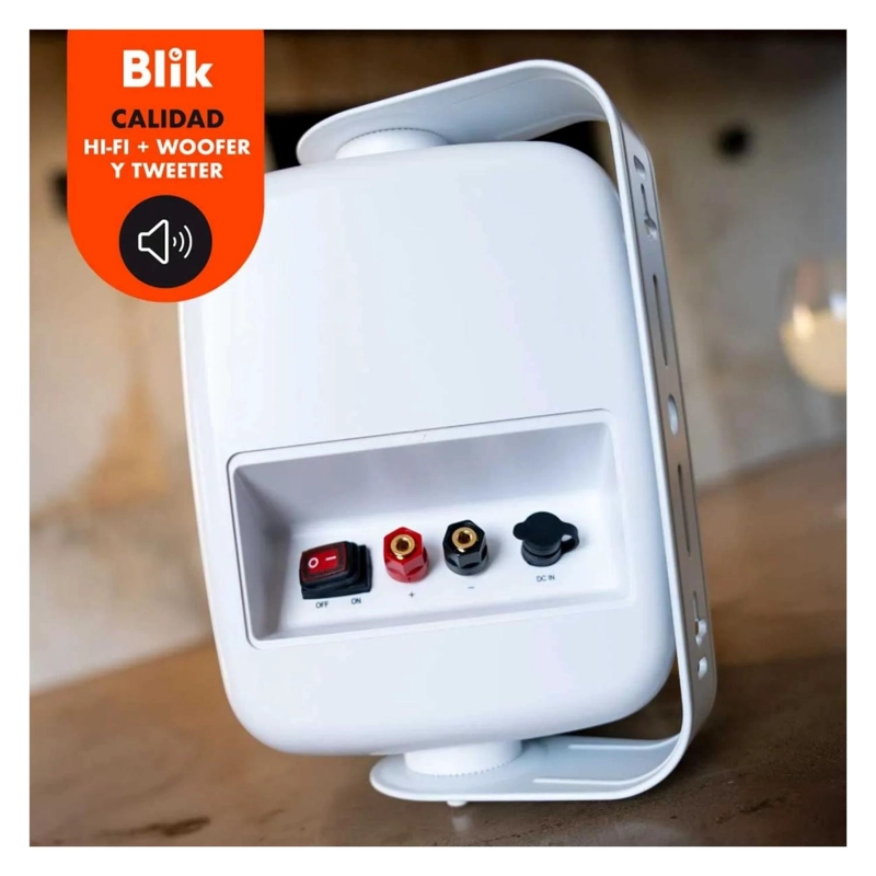 PARLANTES INSTALACION ACTIVOS BLUETOOTH FIDELITY BLIK 60 WATT BLANCO - 3