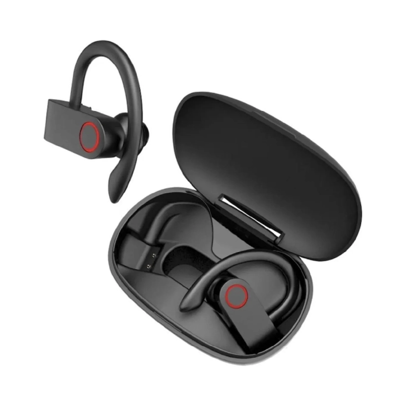 AUDIFONOS DEPORTIVOS INALAMBRICOS BLUETOOTH LINKON NEGRO - 1