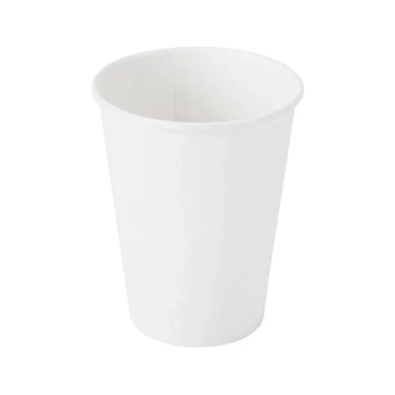 PACK 50 VASOS PAPEL BEBIDAS FRIAS CALIENTES 250 ML BLANCO - 1