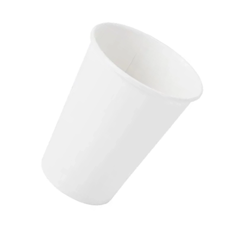 PACK 50 VASOS PAPEL BEBIDAS FRIAS CALIENTES 250 ML BLANCO - 2