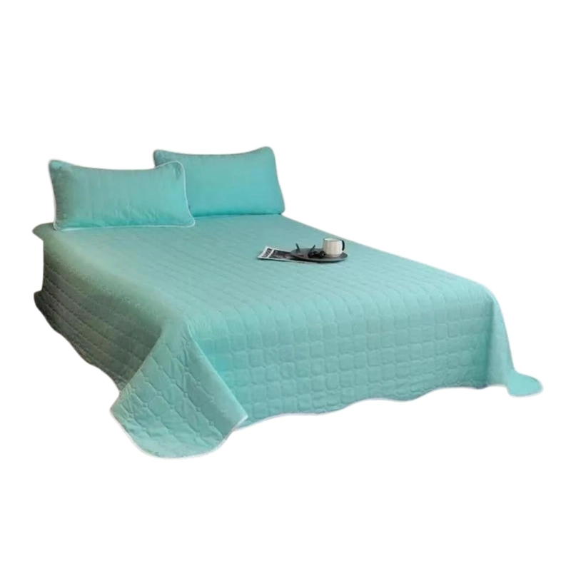 CUBRECAMA COBERTOR KING 2 FUNDAS 250X270 CM CELESTE - 1
