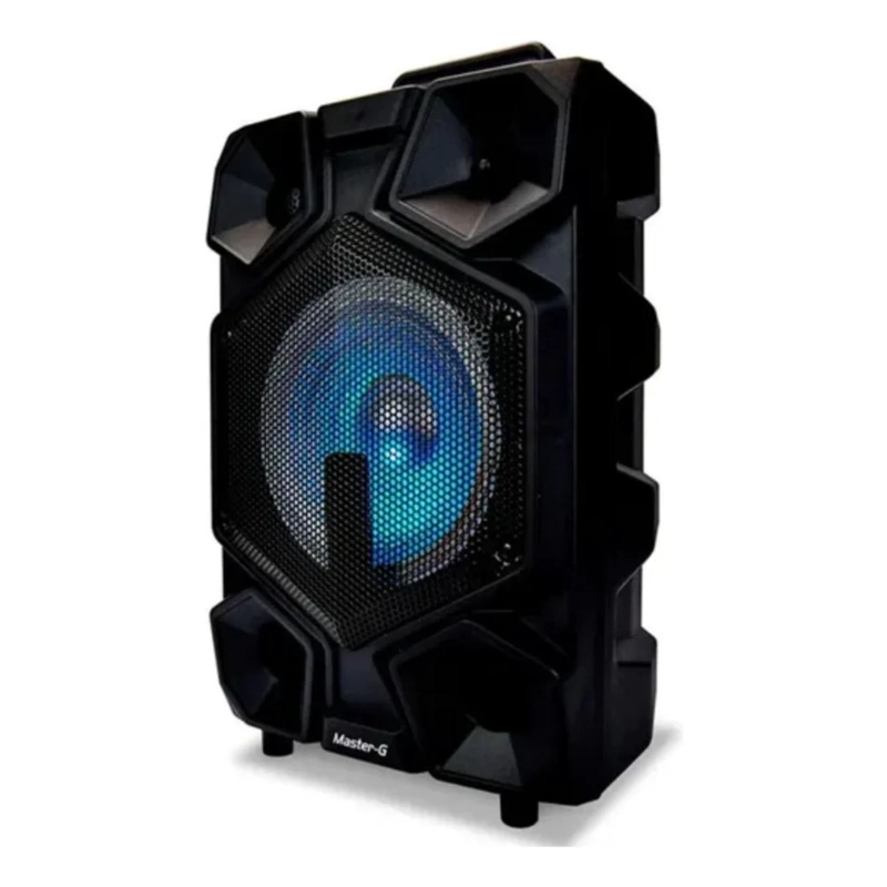 PARLANTE BLUETOOTH PORTATIL MICROFONO MASTER-G 20 WATT NEGRO - 2
