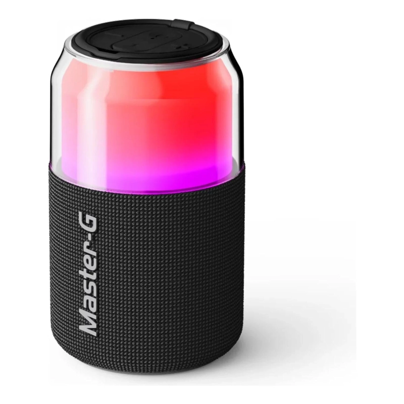 PARLANTE BLUETOOTH PORTATIL LED SPLASH MASTER-G 5 WATT NEGRO - 5