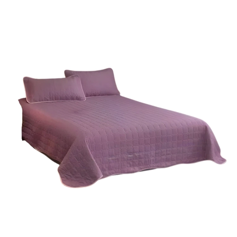 CUBRECAMA COBERTOR KING 2 FUNDAS 250X270 CM LILA - 1