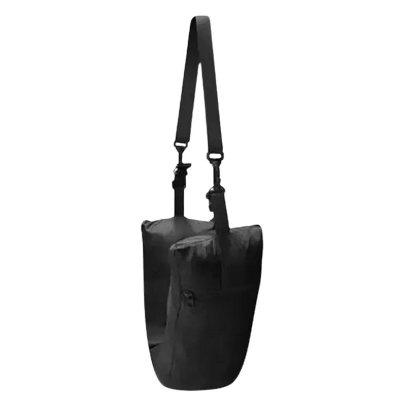 ALMOHADA CUELLO RELLENABLE VIAJES AHORRA ESPACIO AVION NEGRO - 2