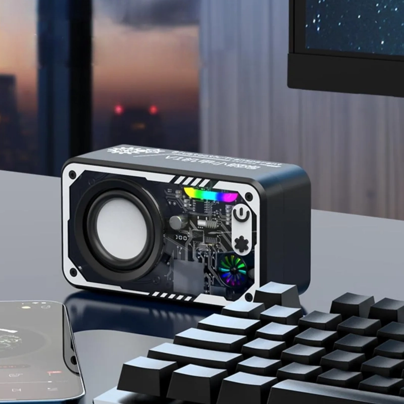 ALTAVOZ ESCRITORIO BLUETOOTH PORTATIL 25 WATT NEGRO - 4
