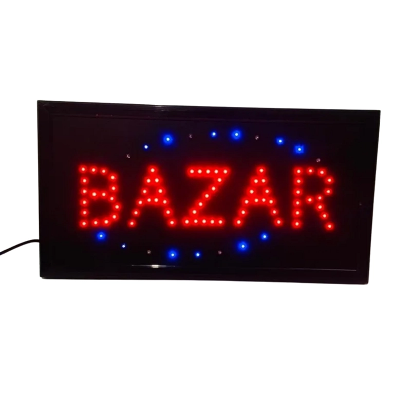 LETRERO LUZ LED 25X40 CM 1100 WATT BAZAR - 1