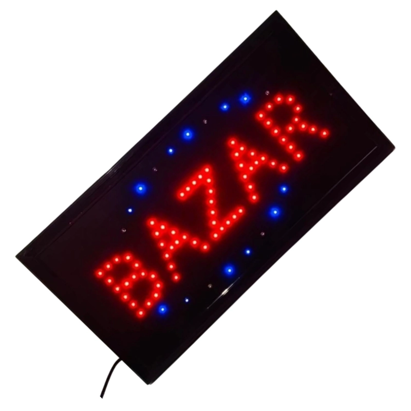 LETRERO LUZ LED 25X40 CM 1100 WATT BAZAR - 4