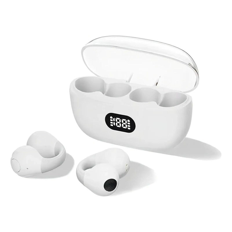 AUDIFONOS DEPORTIVOS INALAMBRICOS BLUETOOTH OPEN-EAR BLANCO - 1