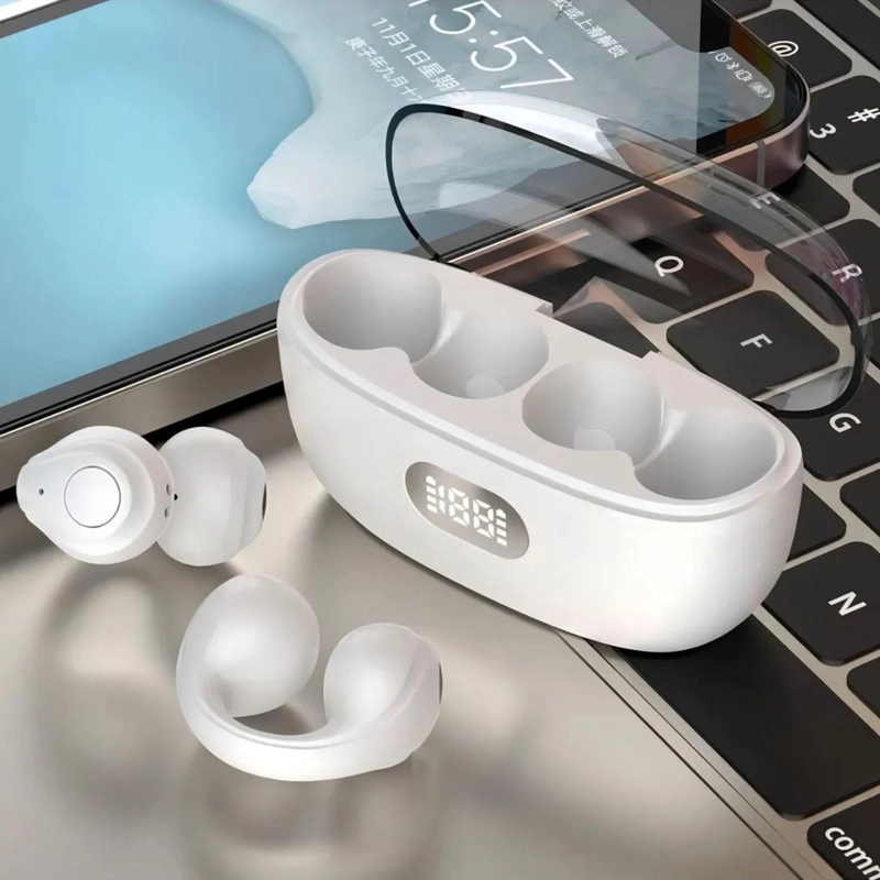 AUDIFONOS DEPORTIVOS INALAMBRICOS BLUETOOTH OPEN-EAR BLANCO - 3