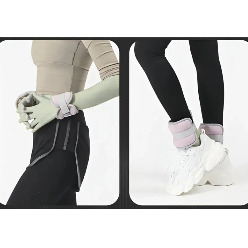 PESAS DEPORTIVAS TOBILLOS MUÑECA 4 KG GRIS - 4