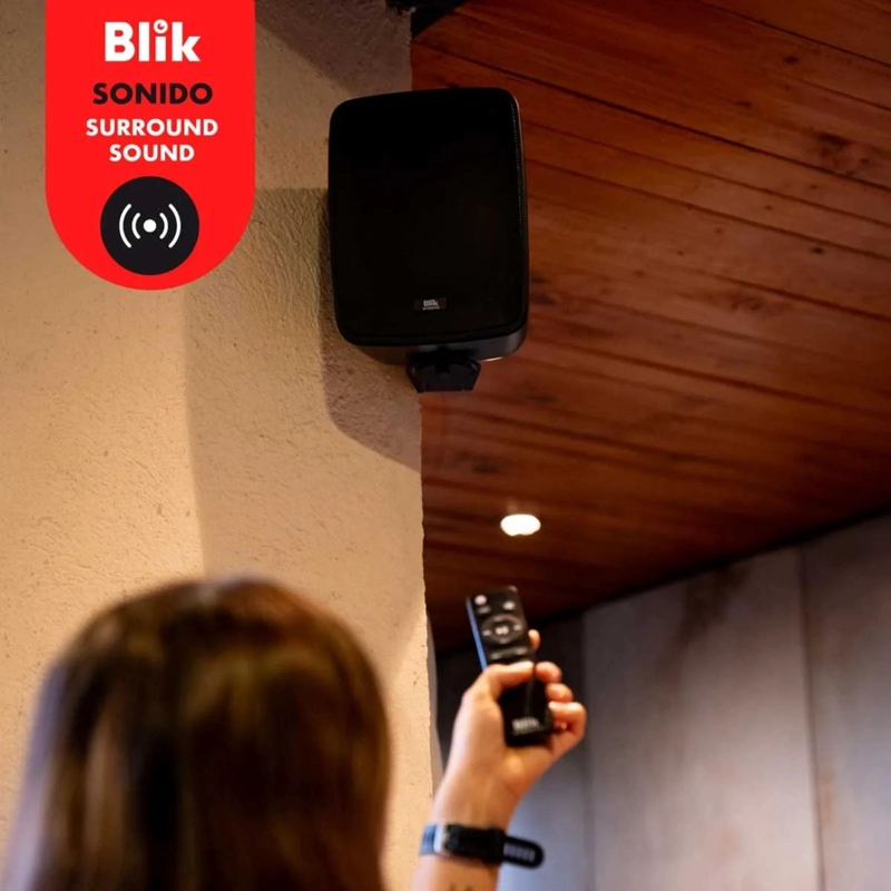 PACK 2 PARLANTES INSTALACION ACTIVOS BLUETOOTH FIDELITY BLIK 60 WATT NEGRO - 5