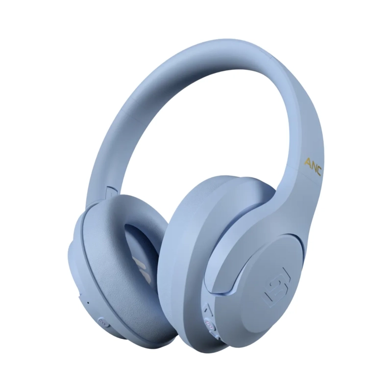 AUDIFONOS BLUETOOTH CANCELACION RUIDO INALAMBRICOS ANC CELESTE - 1