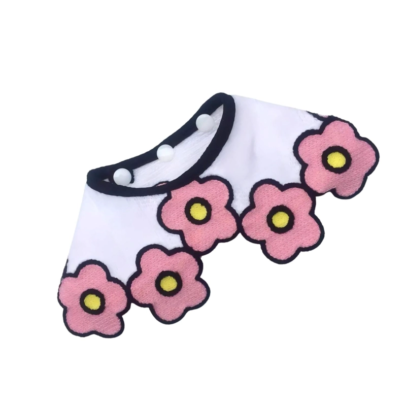 COLLAR PAÑUELO MASCOTAS PERRO GATO 25-32 CM BLANCO - 1