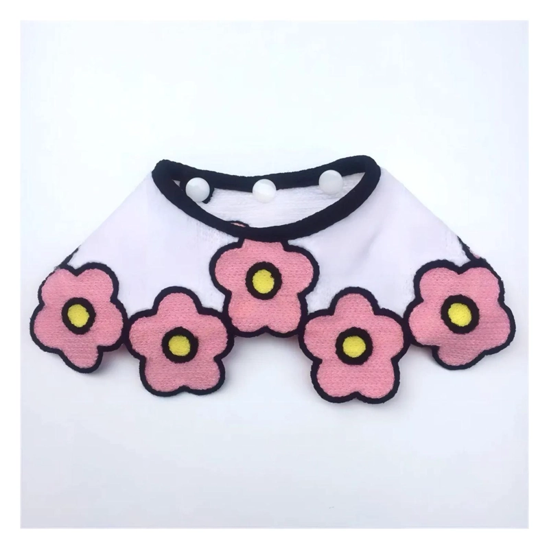 COLLAR PAÑUELO MASCOTAS PERRO GATO 25-32 CM BLANCO - 2