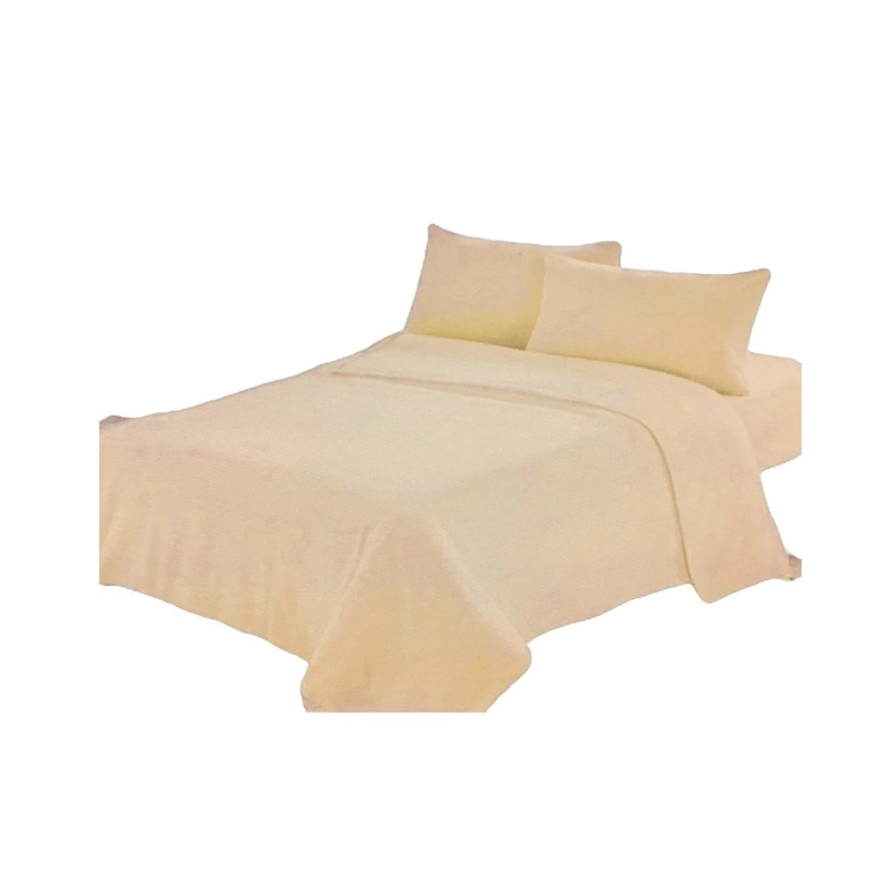 SABANAS 2 PLAZAS 4 PIEZAS POLAR 144 HILOS BEIGE - 2