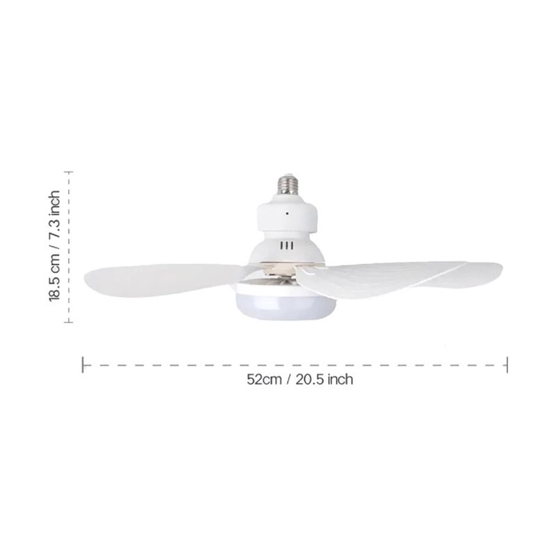 FOCO LAMPARA LED VENTILADOR FLOR TECHO 40 WATT CONTROL - 3
