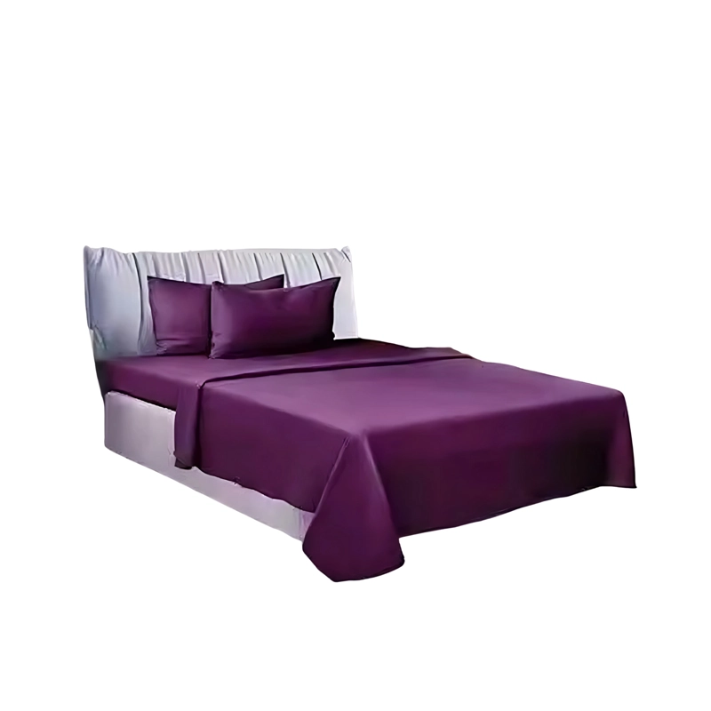 SABANAS 2 PLAZAS 4 PIEZAS POLAR 144 HILOS VIOLETA - 1