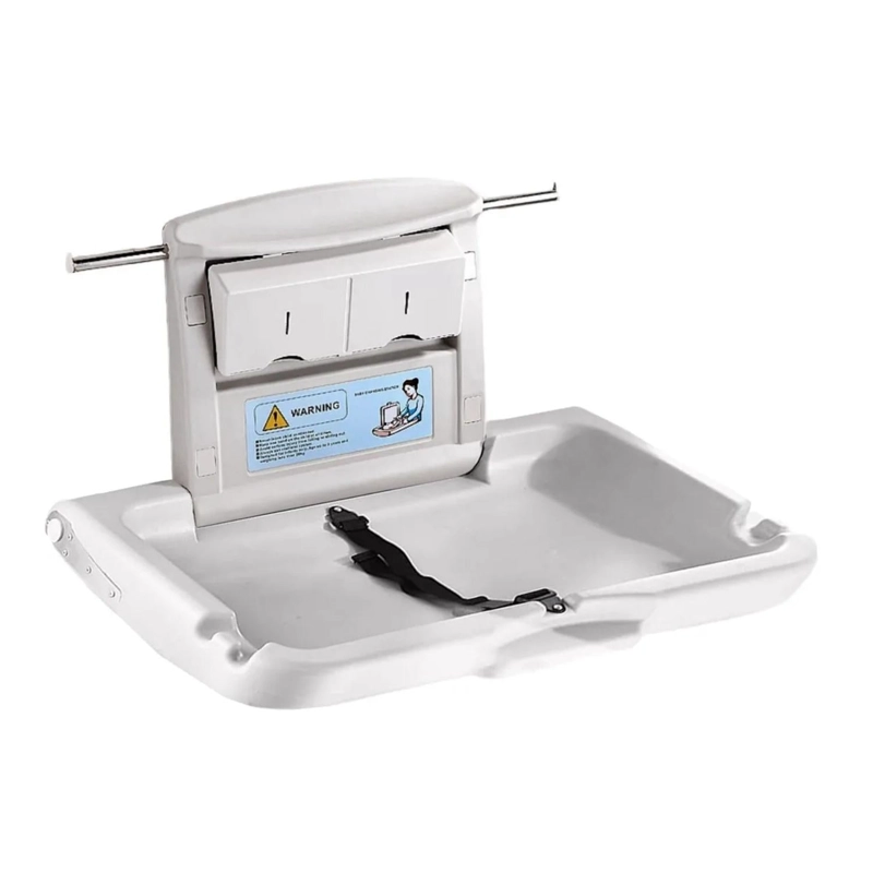 MUDADOR CAMBIADOR PLEGABLE BEBE HORIZONTAL GRIS - 1