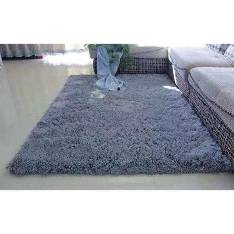 ALFOMBRA PELUDA SUPER SUAVE 195X230 CM PLOMO LISO - 3