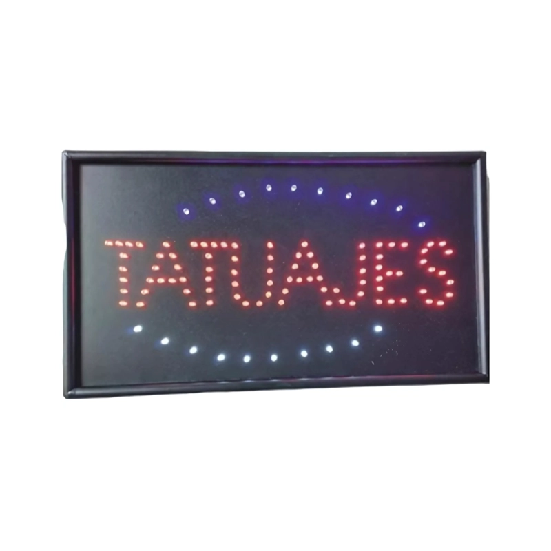LETRERO LUZ LED 25X40 CM 1100 WATT TATUAJE - 1