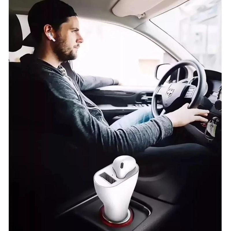 AUDIFONOS CARGADOR COCHE BLUETOOTH USB - 4