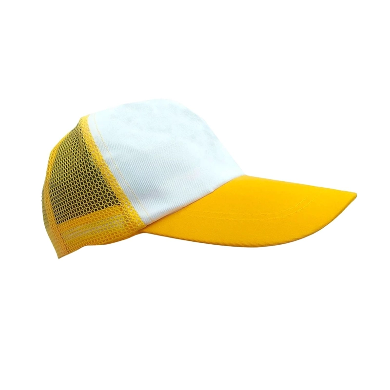 PACK 10 GORROS JOCKET MALLA SUBLIMACION AMARILLO - 1