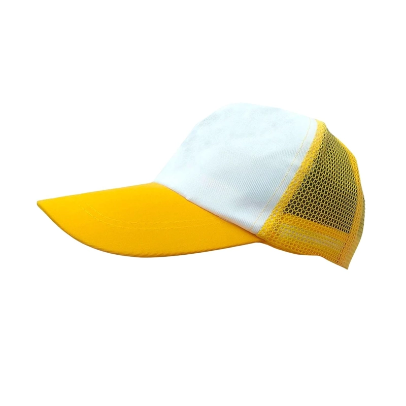PACK 10 GORROS JOCKET MALLA SUBLIMACION AMARILLO - 2