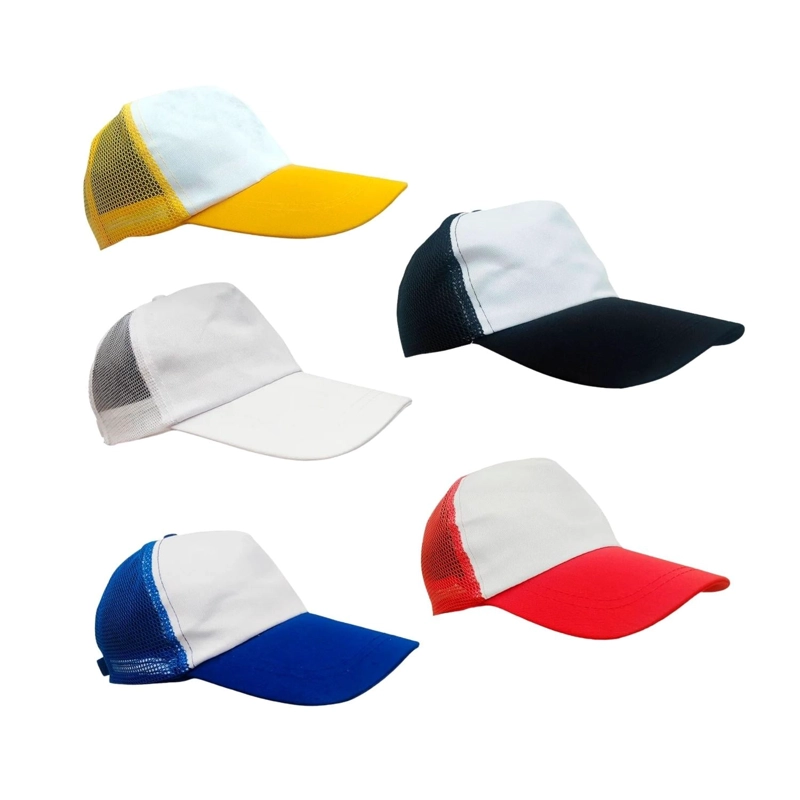 PACK 10 GORROS JOCKET MALLA SUBLIMACION AMARILLO - 3