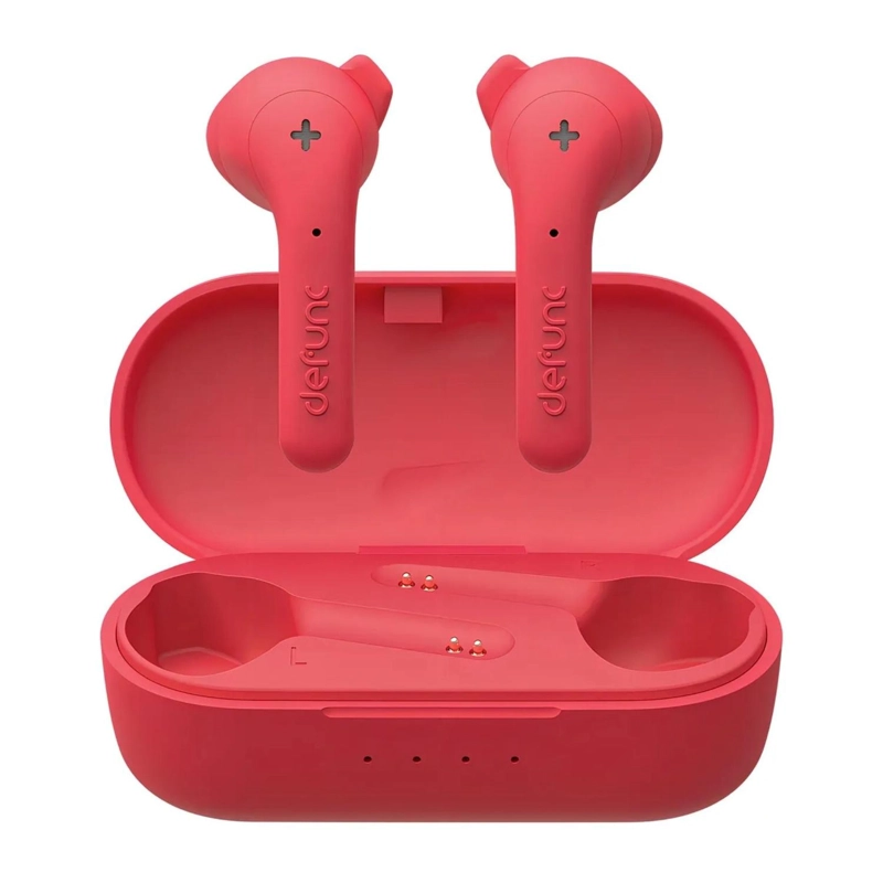 AUDIFONOS INALAMBRICOS BLUETOOTH DEFUNC TRUE 5 WATT ROJO - 1