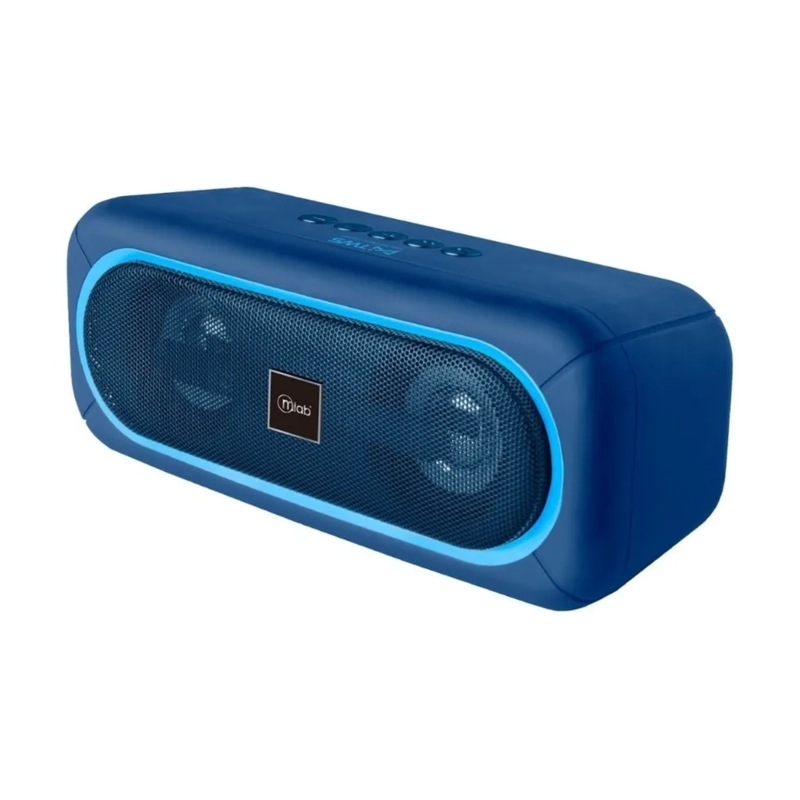 PARLANTE MINI BLUETOOTH PORTATIL MLAB 20 WATT AZUL - 1