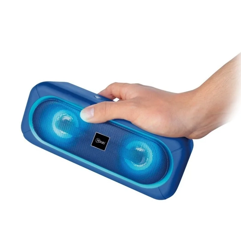 PARLANTE MINI BLUETOOTH PORTATIL MLAB 20 WATT AZUL - 4