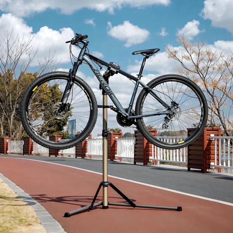 ATRIL SOPORTE BICICLETA MANTENCION AJUSTABLE PORTATIL 100X17X17 CM - 6