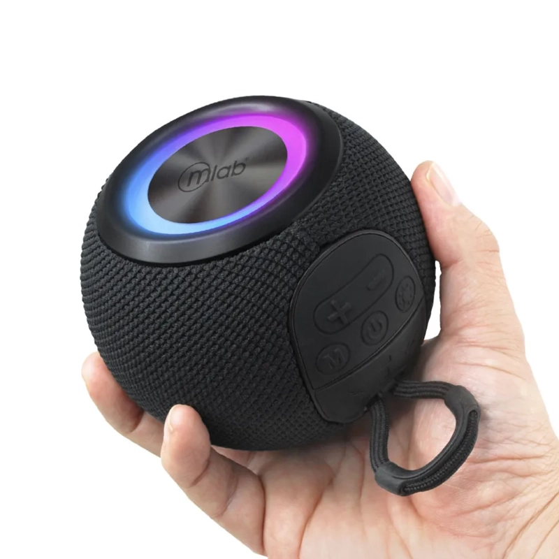 PARLANTE MINI BLUETOOTH RECARGABLE PORTATIL MLAB 5 WATT NEGRO - 4