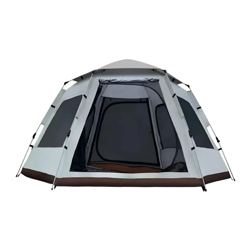CARPA 3 PERSONAS AUTOMATICA HEXAGONAL 240X280X160 MTS BEIGE - 1