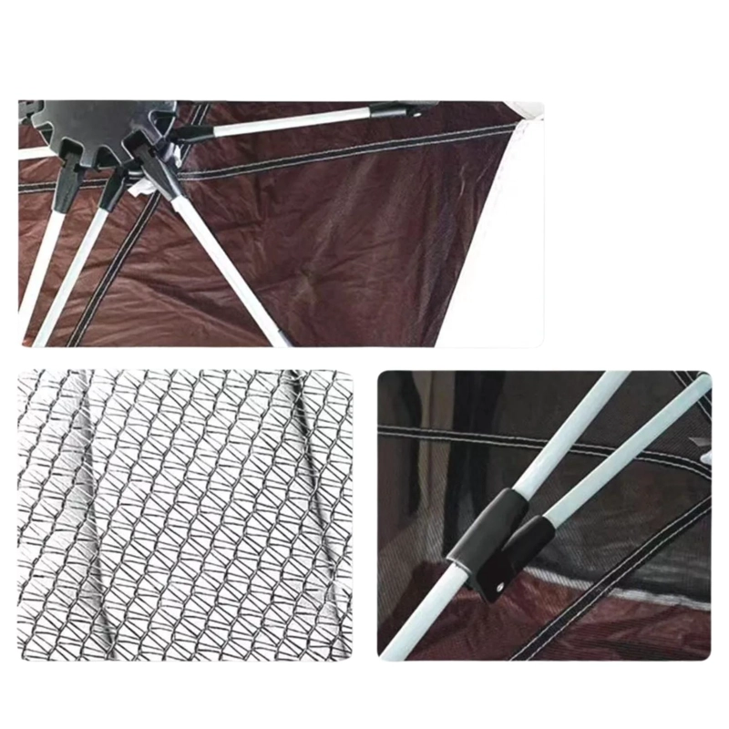 CARPA 3 PERSONAS AUTOMATICA HEXAGONAL 240X280X160 MTS BEIGE - 3