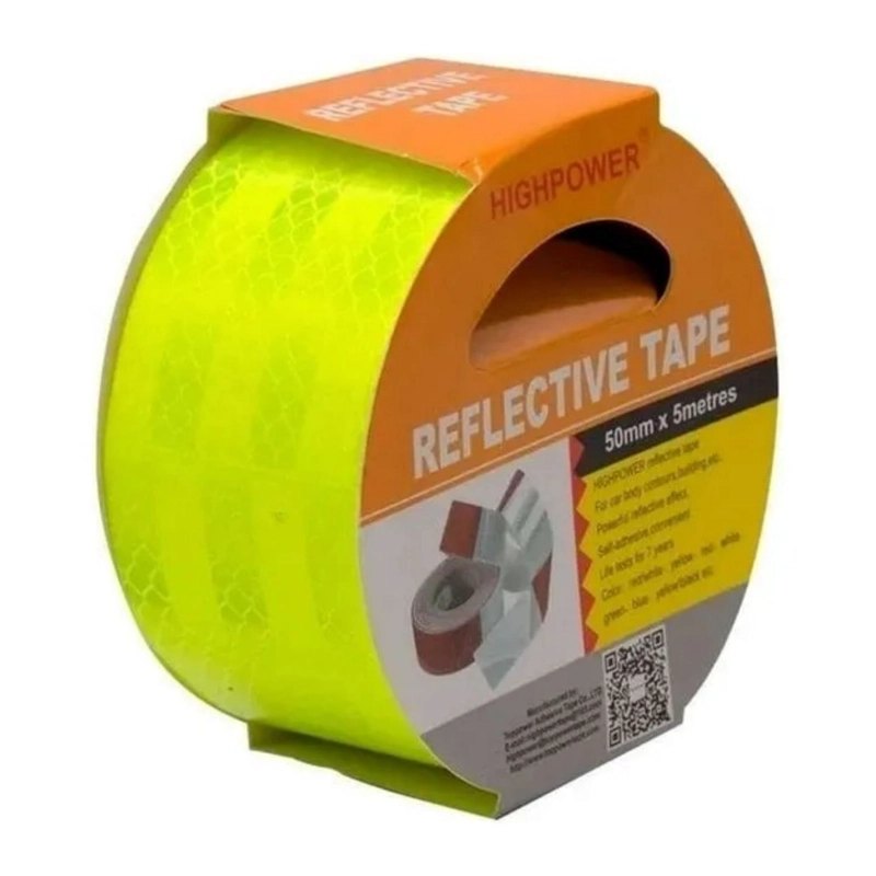 CINTAS REFLECTANTES FLUORESCENTES ADHESIVA 5 MTS - 2