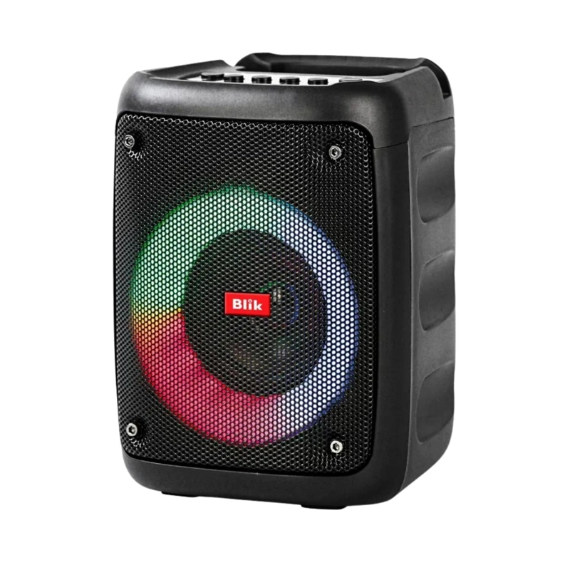 PARLANTE KARAOKE BLUETOOTH PORTATIL BLINK VOICE MICROFONO 10 WATT NEGRO - 2